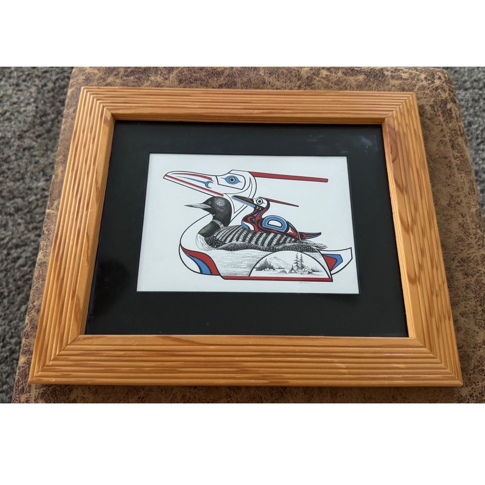 Michael Duncan Canadian Artist Loon Print Pacific Northwest Indigenous Style‎